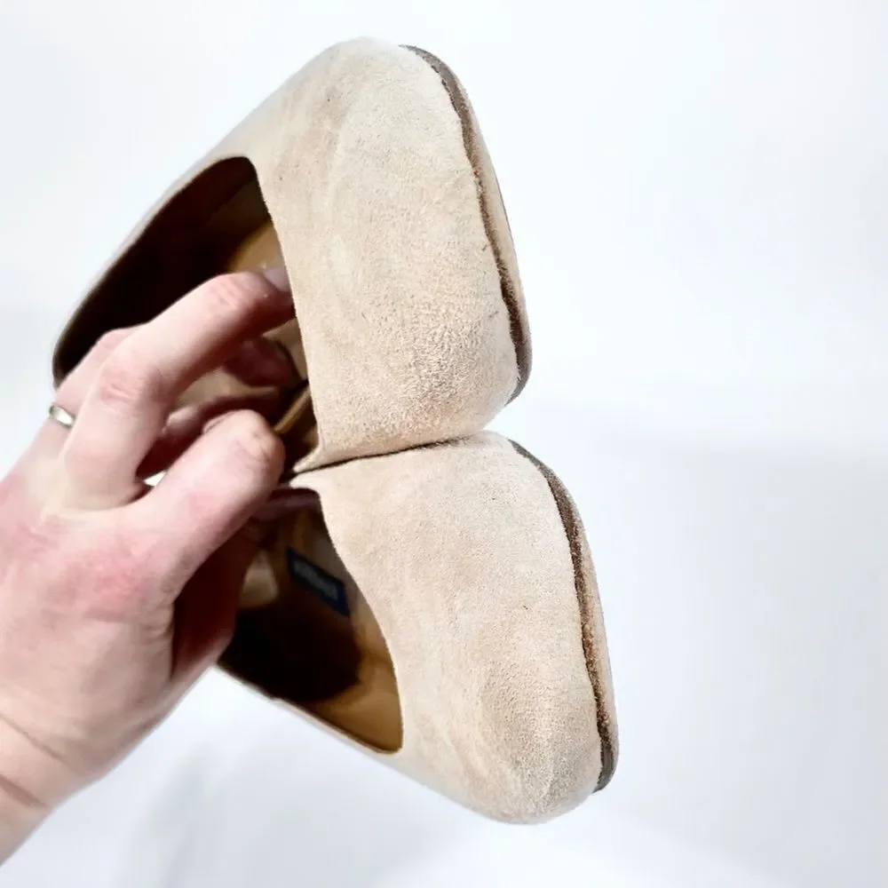 Margaux camel suede ballet flats 6.5